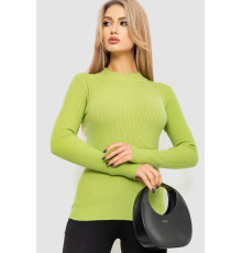 Водолазка жіноча в рубчик, колір фісташковий, 204R9029