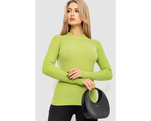 Водолазка женская в рубчик, цвет фисташковый, 204R9029