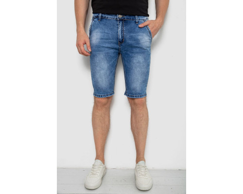 Шорты мужские джинсовые, цвет синий, 244RLS22-0211