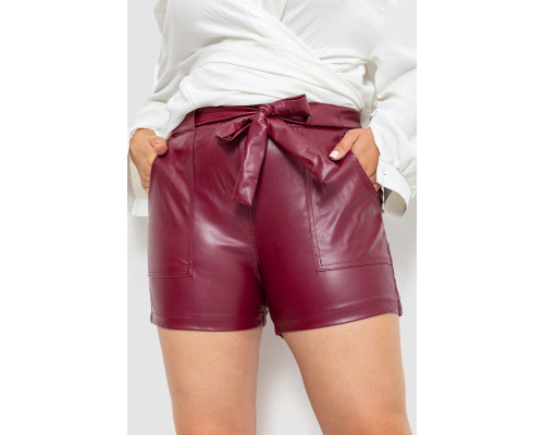 Шорты женские, цвет вишневый, 102R295