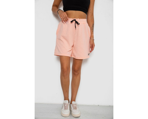 Шорти жіночі однотонні, колір персиковий, 238R777