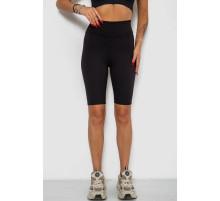 Велотреки женские в рубчик, цвет черный, 238R355-1