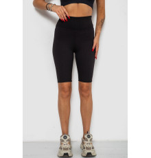 Велотреки жіночі в рубчик, колір чорний, 238R355-1