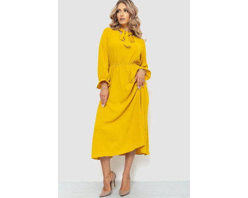 Платье нарядное, цвет горчичный, 204R601