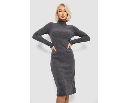 Сукня повсякденна утеплена, колір грифельний, 257R115