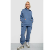 Спортивний костюм жіночий на флісі, колір джинс, 247R2016