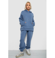 Спортивний костюм жіночий на флісі, колір джинс, 247R2016
