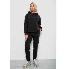 Спортивний костюм жіночий на флісі, колір чорний, 257R88