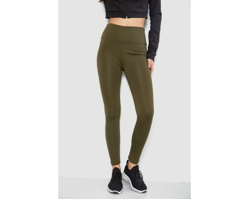 Лосины утепленные, цвет хаки, 243R051-5