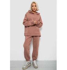 Спортивний костюм жіночий на флісі, колір мокко, 247R2016