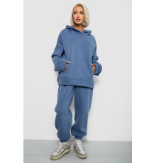 Спортивний костюм жіночий на флісі, колір блакитний, 247R2011K