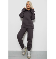 Спортивний костюм жіночий на флісі, колір темно-сірий, 247R2012