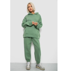 Спортивний костюм жіночий на флісі, колір оливковий, 247R2011K