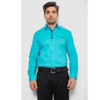 Сорочка чоловіча, колір бірюзовий, 214R7086
