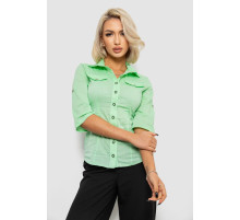 Сорочка жіноча однотонна, колір м'ятний, 230R068-5