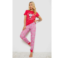 Пижама женская с принтом, цвет розовый, 243R15888