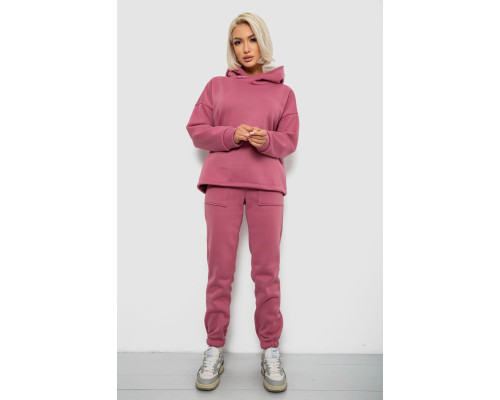 Спортивний костюм жіночий на флісі, колір пудровий, 257R88