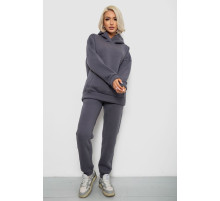 Спортивный костюм женский на флисе, цвет серый, 247R2040