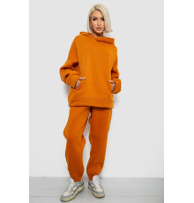 Спортивний костюм жіночий на флісі, колір теракотовий, 247R2011K