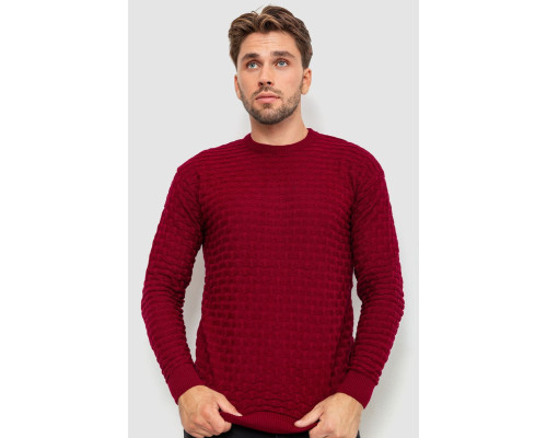Свитер мужской, цвет бордовый, 161R882