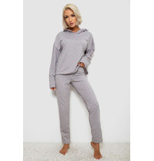 Костюм жіночий домашній з принтом, колір сіро-рожевий, 257R1115