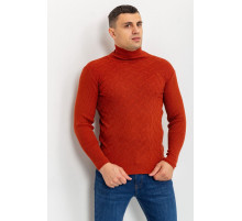 Свитер-гольф мужской, цвет терракотовый, 161R892