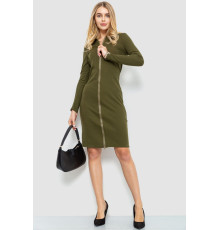 Сукня на блискавці, колір хакі, 204R3059