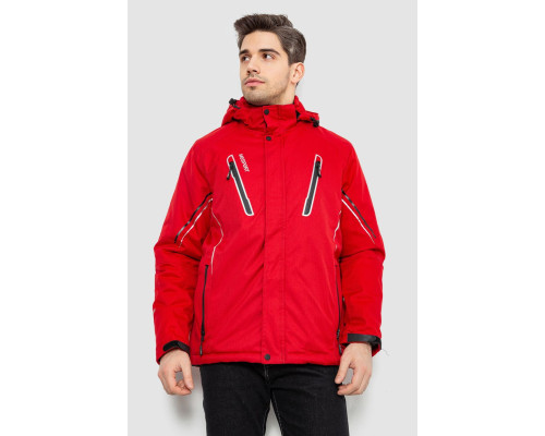 Куртка мужская демисезонная с капюшоном, цвет красный, 244RZ-2519AL