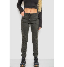 Штани жіночі камуфляжні, колір хакі, 244RTL1067