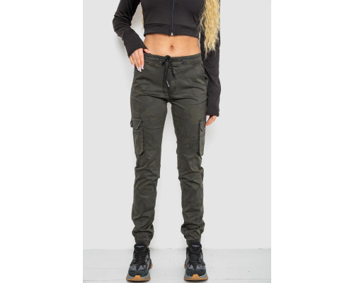 Штани жіночі камуфляжні, колір хакі, 244RTL1067