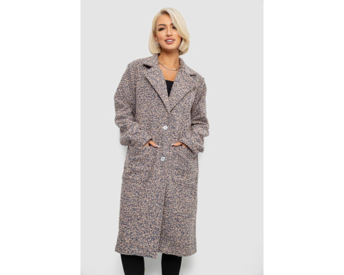 Пальто жіноче без підкладки, колір пудрово-синій, 257R99