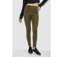 Лосины утепленные, цвет хаки, 243R051-3