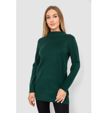 Светр жіночий однотонний, колір зелений, 244R5550