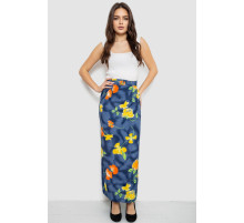 Юбка свободного кроя на запах, цвет темно-синий, 167R345