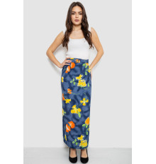 Спідниця вільного крою на запах, колір темно-синій, 167R345