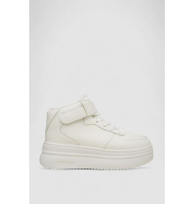 Кроссовки женские зимние на меху, цвет белый, 248RAM02