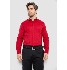 Сорочка чоловіча однотонна, колір бордовий, 186R2100