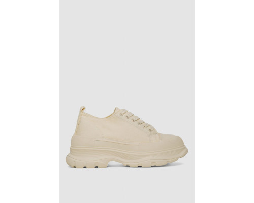 Кроссовки женские, цвет светло-бежевый, 248RCX416