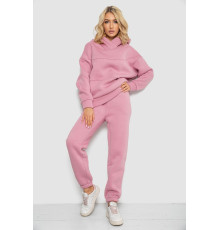 Спортивний костюм жіночий на флісі, колір пудровий, 247R10765