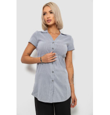 Рубашка-туника в полоску, цвет серый, 230R665