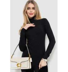 Гольф женский  однотонный, цвет черный, 244RA01