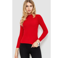 Водолазка женская трикотажная, цвет красный, 204R035