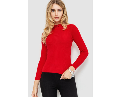 Водолазка трикотажна жіноча, колір червоний, 204R035