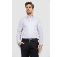 Рубашка мужская однотонная, цвет белый, 186R2066