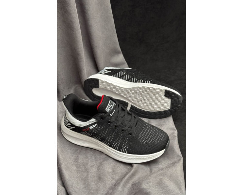 Кроссовки мужские демисезонные, цвет черно-белый, 248RH195