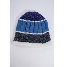 Дитяча шапка, сіро-синього кольору, з вовни, 167R7777