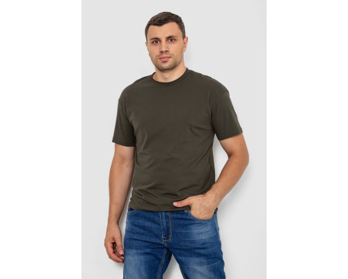 Футболка чоловіча однотонна, колір хакі, 102R1102