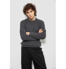 Свитер мужской однотонный, цвет серый, 161R1040 Свитер мужской однотонный, цвет серый, 161R1040