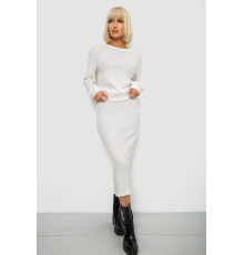 Костюм жіночий повсякденний, колір молочний, 257R130