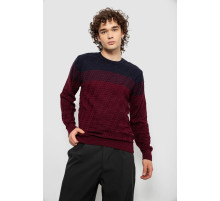 Свитер мужской, цвет сине-бордовый, 161R677